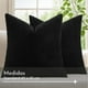 thumbnail image 2 of Set De 2 Fundas De Cojines Cama Sillon Suave Negra 45 X 45 Aura Zeus negro, 2 of 9