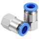 thumbnail image 1 of Uxcell 2 Paquete 1/4" NPT Hembra Rosca Recta Accesorios de Conexión Rápida, 3/8" Tubo OD x 1/4" NPT Accesorios de Amortiguación de Aire, Plata, 1 of 7