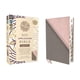 thumbnail image 1 of Biblia HarperCollins de Letra Grande con Encuadernación de Cuero Suave Rosa y Gris, 1 of 8