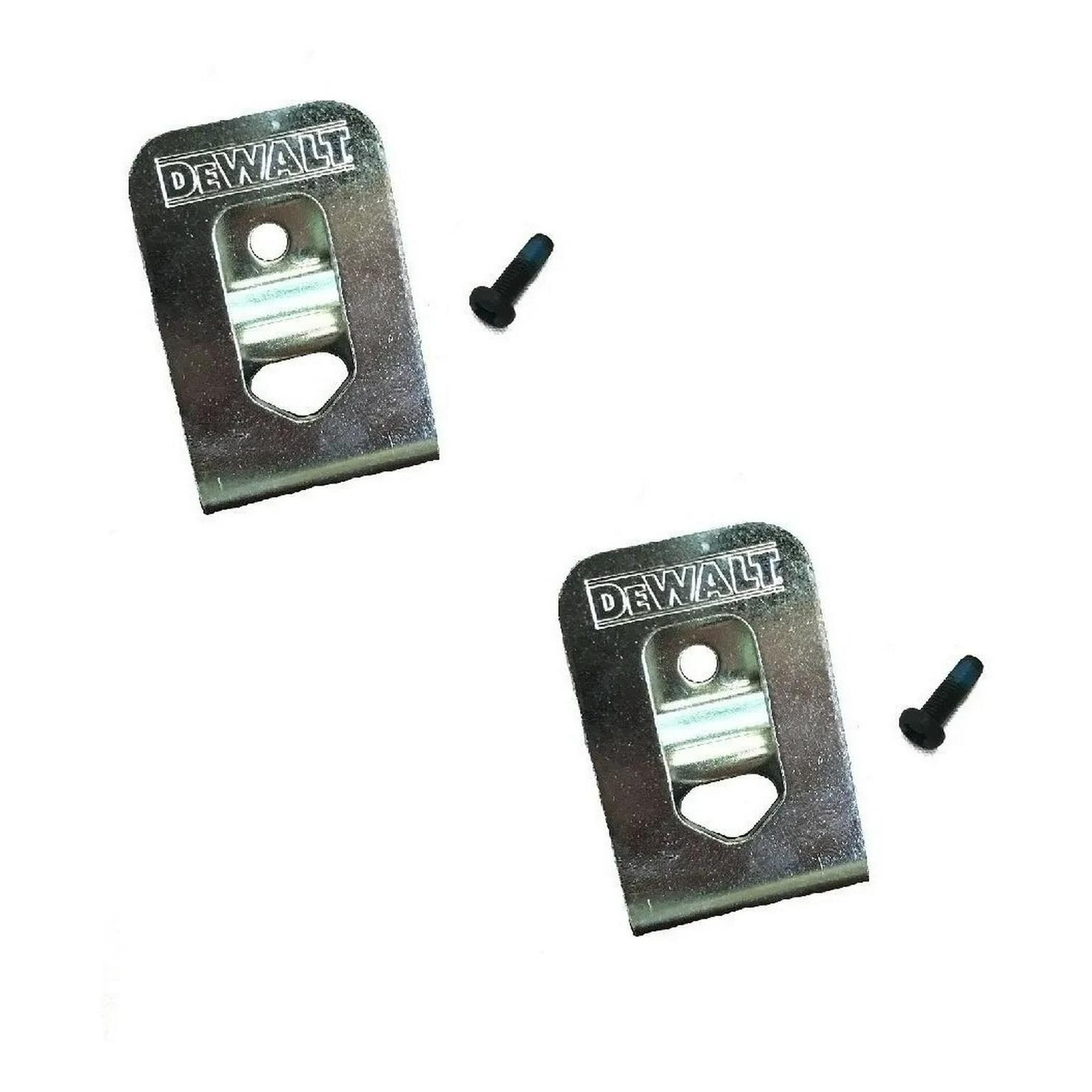 Kit 2 Ganchos Para Taladros Dewalt Original Plateado
