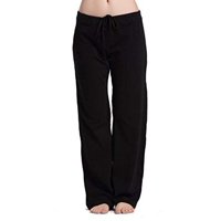 Pantalones De Pijama Para Mujer Active Life De Forro Polar Talla Grande Negro