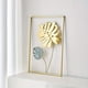 thumbnail image 1 of 3pcs Mounted Metal Wall Decor, Thick Minimalist Metal Wall Art, Modern Metal Leaf Wall Hanging, Suitable For Sofa Backdrop Bedroom And Living Room, Golden Classic Style, No Frame, 17.3x 11.8 Inches, 1 of 5