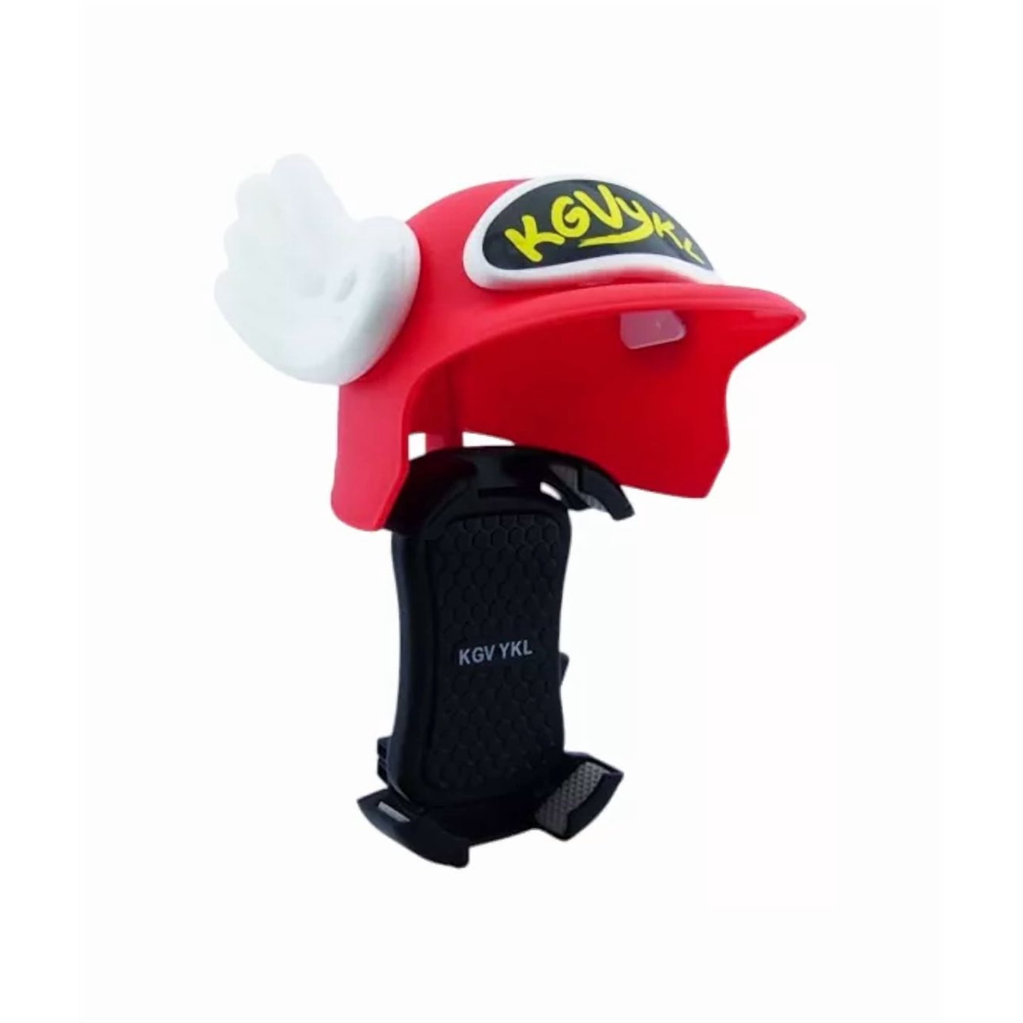 Genérico - Porta Smartphone Moto Y Bicicleta, Diseño Casco, Color Rojo