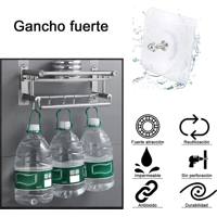 Genérico - Adhesivo De Tornillo De Gancho De Pared Sin Clavos No Deja R