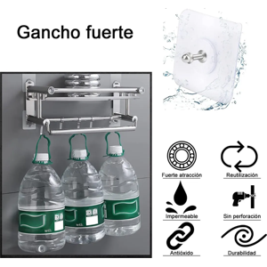 Genérico - Adhesivo De Tornillo De Gancho De Pared Sin Clavos No Deja R