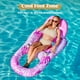 thumbnail image 4 of Hinchable Pool Lounge Float Sloosh para adultos con portavasos, color rosa, 4 of 9