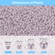 thumbnail image 2 of Perlas Uxcell ABS Redondas 4mm Sin Agujero Morado Claro, 2 of 3