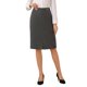thumbnail image 1 of Falda Lápiz de Negocios para Mujer INSPIRE CHIC Cintura Alta Formal Trabajo Longitud a la Rodilla L Gris Oscuro, 1 of 5
