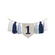 thumbnail image 4 of Banner de silla alta para primer cumpleaños, decoración para fiesta de primer cumpleaños, pancarta con borlas de cuentas de madera para decoración de Azul, 4 of 5