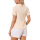 thumbnail image 3 of INSPIRE CHIC Blusas de Mujer de los Años 50 con Cuello Redondo y Mangas Cortas a Cuadros S Amarillo Claro, 3 of 6