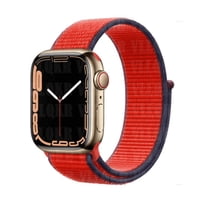 Genérico - Correa Nylon Compatible Iwatch Apple Watch 42/44/45Mm Rojo