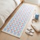 thumbnail image 5 of REGALWOVEN Alfombra Geométrica de Pasillo, Alfombra Suave y Peluda para el Lado de la Cama, Alfombra Antideslizante de Felpa para el Pasillo, Alfombra Moderna Absorbente para el Baño Azul Claro, 5 of 7