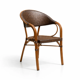 thumbnail image 1 of Silla Bistro Parisina Rattan con  reposabrazos Jolie  - Café Oscuro, 1 of 7