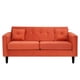 thumbnail image 1 of Sofa New Retro 3C Felpa 00 Naranja, 1 of 6