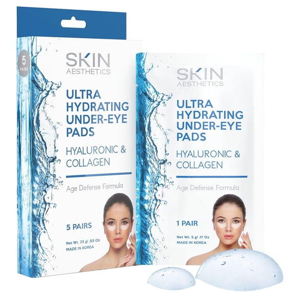 Parche para Ojos Skin Aesthetics con Ácido Hialurónico y Colágeno 5 Pares