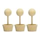 thumbnail image 3 of Juego De 3 Macetas De Madera Sin Terminar Para Decorar Fiestas, Estilo Cafetería, Con Adornos De Madera Sin Terminar., 3 of 5