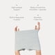 thumbnail image 3 of Ropa interior posparto Frida Mom, pantalones cortos desechables para niños, 8, gris, 3 of 7