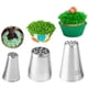 thumbnail image 1 of Puntas de acero inoxidable para repostería de Grass para tartas, fondant y cupcakes., 1 of 6