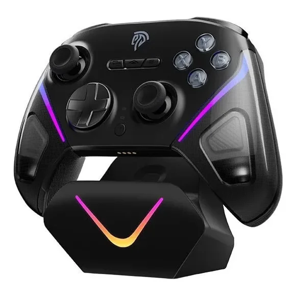 Control EasySMX D10 Multiplataforma negro | Joysticks TMR, Gatillos con Bloqueo y Base de Carga