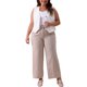 thumbnail image 2 of Agnes Orinda Chaleco de Lino sin Mangas para Mujer de Talla Grande con Botones y Bolsillos 5X Blanco, 2 of 5