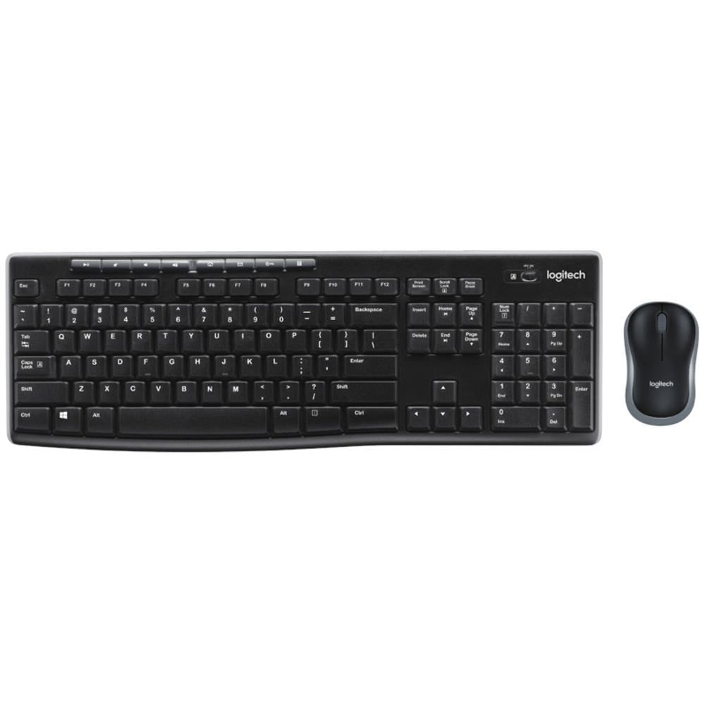 Logitech - Combo Teclado+mouse /teclas Multimedia Inalambrico Usb Logit