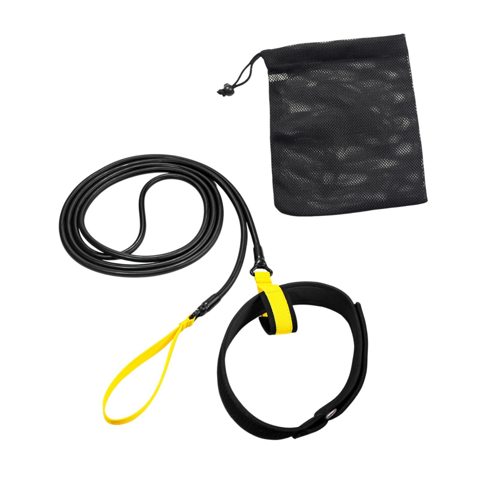 Magideal - Cinturón De Natación De Resistencia A La Natación, Cinturón De Entrenamiento De Natación Elástica, Cinturón De Harnae Portátil, Licencia De Entrenamie Tracción Media 6Mamarillo