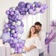 thumbnail image 4 of Guirnalda de globos Anjerlfu 126 piezas púrpura y lavanda, 4 of 7