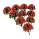 thumbnail image 4 of 10 Piezas Modelo De árboles De Flores Paisaje Verde Paisaje Para Diorama Rojo, 4 of 5