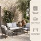 thumbnail image 2 of Juego De Terraza Leonora 4 Piezas Sofá 2 Sillones Mesa Ratán, 2 of 8
