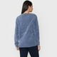 thumbnail image 2 of Sweater Mujer Chenille Trenzado Petróleo Corona, 2 of 5