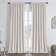 thumbnail image 1 of Cortinas opacas Joydeco, 100% terciopelo, color blanco, 213 x 213 cm, 2 paneles, 1 of 8
