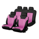 thumbnail image 1 of Funda Cubre Asiento Auto Rosado Universal 9 Piezas Diseño Rosa, 1 of 3