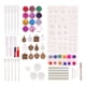 thumbnail image 4 of Kit de herramientas para joyería de resina de silicona, 107 piezas, accesorios de bricolaje para hacer joyas, decoración de flores con destellos, 4 of 5