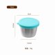 thumbnail image 2 of suxuMhao Vasos para Condimentos con Tapas, 6 Piezas Plateado y Azul Claro 2.37 oz/70ML Vasos Pequeños para Salsa, Vasos Reutilizables para Salsas y Aderezos de Ensalada, Recipientes para Condimentos, 2 of 3