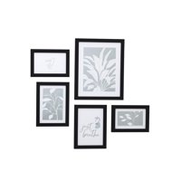 Vgo - Set 5 Marcos Mad 2 10X15 2 13X18 1 20X25 Negro