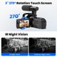 thumbnail image 3 of Cámara de Video CAMWORLD 5K Doble Lente 56MP WiFi Tarjeta SD 64GB, 3 of 9