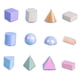 thumbnail image 1 of Juego De Bloques De Formas Geométricas, Sólidos Geométricos 3D Para útiles Escolares Para Ni?os, 1 of 4