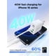 thumbnail image 3 of Bloque de cargador USB C Aiminu de 40 W, 4 puertos con cable USB-C de 6 pies, paquete de 2, 3 of 8