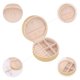 thumbnail image 4 of REGALWOVEN Caja de Joyería Redonda de Cuero PU para Mujeres, Organizador de Joyería de Viaje de Una Sola Capa con Cremallera Dorada, 4 of 7