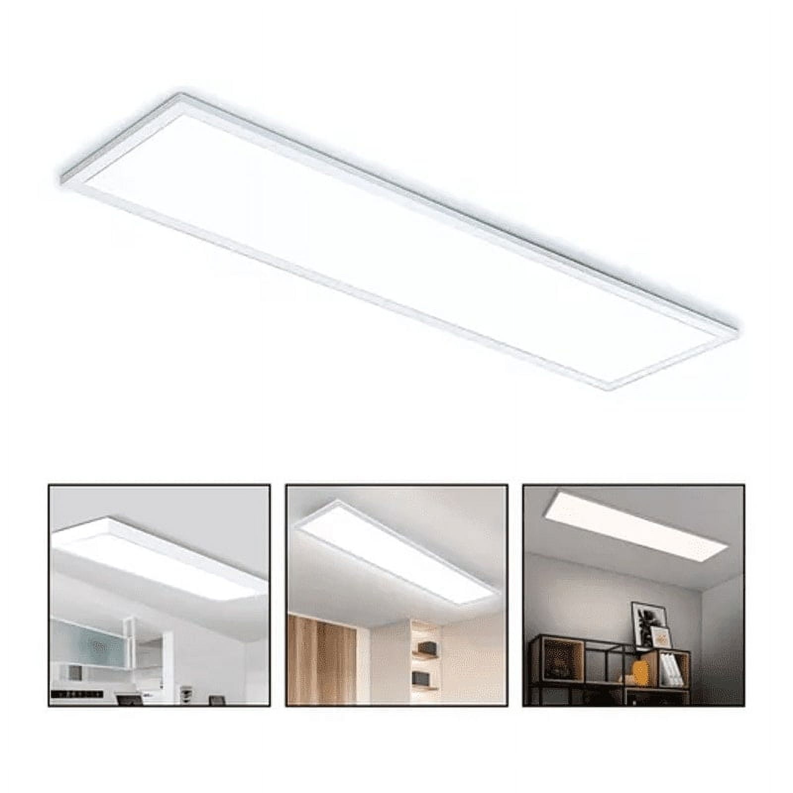 Genérico - Foco Panel Led 48w 120x30cm Sobrepuesto Frio B. Blanco