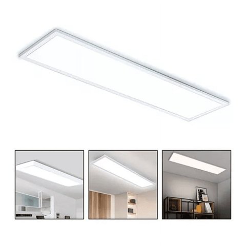 Genérico - Foco Panel Led 48W 120X30Cm Sobrepuesto Frio B. Blanco