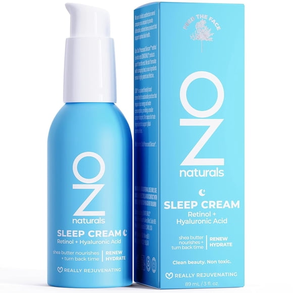 Crema para Dormir Retinol Más Ácido Hialurónico de OZNaturals para Unisex - Crema de 3 oz