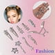 thumbnail image 3 of REGALWOVEN 10 Piezas Clips de Estrellas para el Cabello Horquillas de Estrellas de Aleación 8 Formas Accesorios para el Cabello Y2K para Mujeres Tono Plateado, 3 of 7