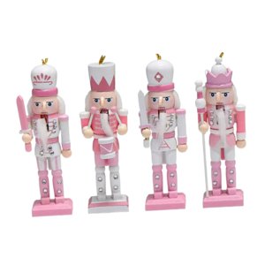 Bothyi - 4 Figuras De Cascanueces Para Colgar En El Árbol De Navidad