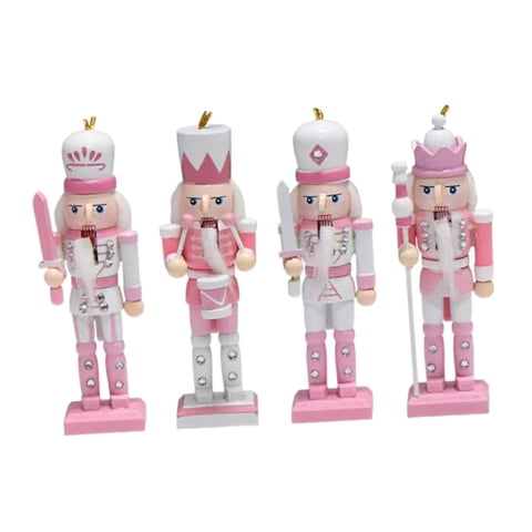 Bothyi - 4 Figuras De Cascanueces Para Colgar En El Árbol De Navidad