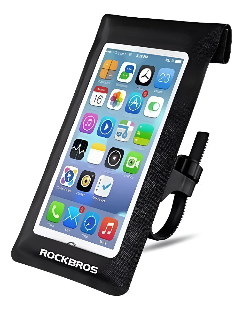 Soporte Funda Impermeable De Celular Para Bicicleta Rockbros