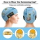 thumbnail image 3 of ChalkZone Gorro de Natación de Licra, Gorro de Baño de Tela Cómoda, Gorro Elástico Antideslizante para Hombres, Mujeres y Niños, 3 of 6
