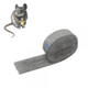 thumbnail image 1 of Almohadillas de lana de acero de 7,6 cm x 4 m para controlar ratones, kit de tela de relleno para bricolaje, rollo de malla de alambre grueso para rellenar agujeros de ratones, tela metálica para bloq, 1 of 5