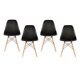 thumbnail image 1 of Set 4 Sillas De Comedor Eames Negro, 1 of 3