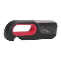 Magideal - Afilador De Cuchillos Compacto, Utensilios De Cocina Profesionales, Herramientas Para Afilar Cuchillos Para Restaurante Al Aire Libre, Cocina, Picnic Negro